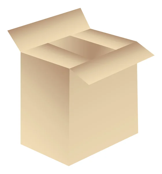 Icono de caja de cartón — Vector de stock