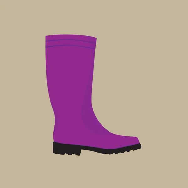 Safety rubber boots vector illustration — Stock Vector