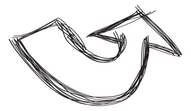 oklar gibi tasarım öğeleri doodle