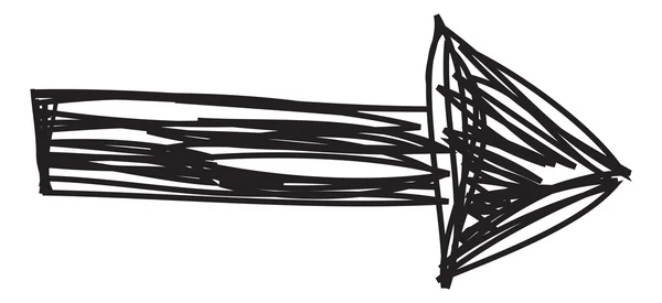 Frecce scarabocchiare come elementi di design — Vettoriale Stock