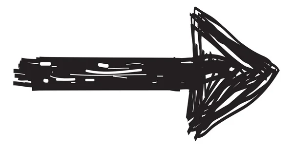 Flechas de garabato como elementos de diseño — Vector de stock