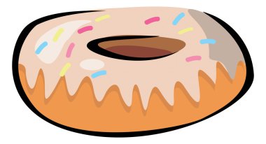 Gıda çörek sprinkles ile