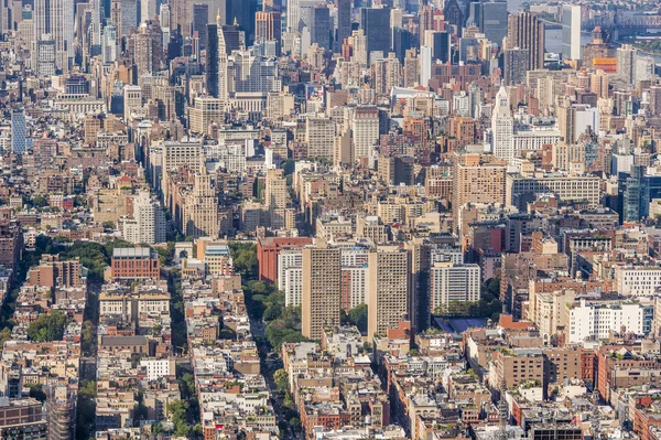 纽约市的空中景观 — 图库照片