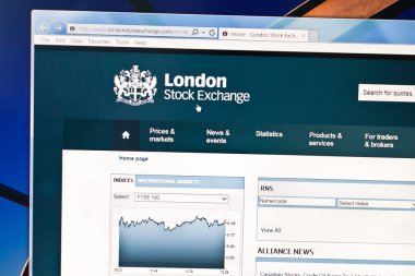 London Stock exchange sitelerinde monitör