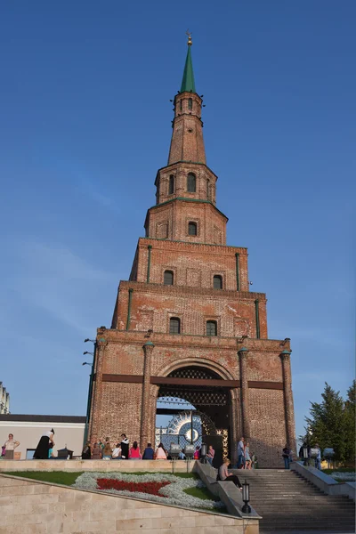 Menara Suumbike di Kazan Kremlin. Kazan. Rusia — Stok Foto