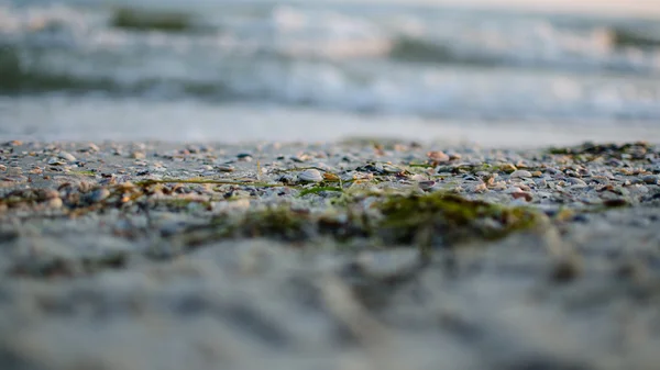 समुद्र तट पर लहरें टूट रही हैं — स्टॉक फ़ोटो, इमेज