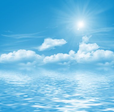 Mavi Gökyüzü ve Bulutlar