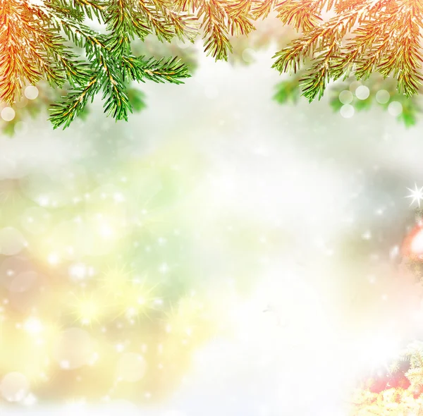 Winter landscape. Snow covered trees. christmas background — Stock Photo, Image