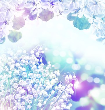 Lily vadi. Mayıs çiçek bahar. Bahar manzara