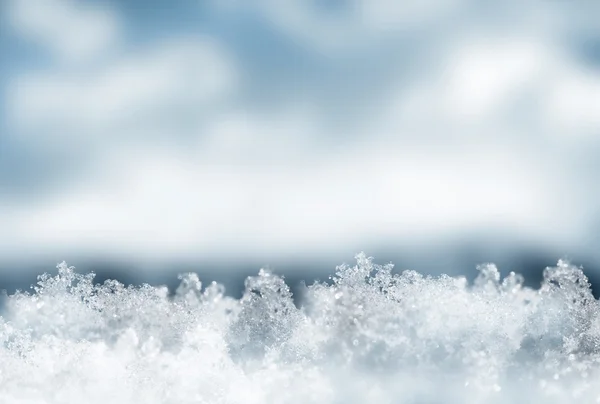 Fondo de nieve. Paisaje invernal. La textura de la nieve — Foto de Stock