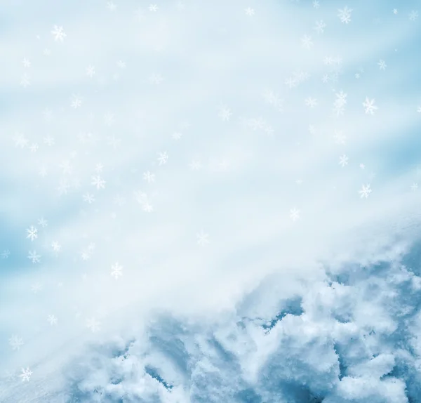 Hintergrund von Schnee. Winterlandschaft. die Textur des Schnees — Stockfoto