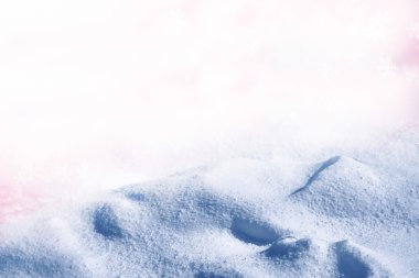 Arka plan kar. Kış manzarası. Kar dokusu