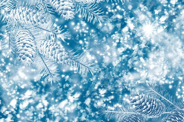 Leksak Jul Abstrakt Färgglada Festlig Bakgrund Gratulationskort Vinterlandskap — Stockfoto