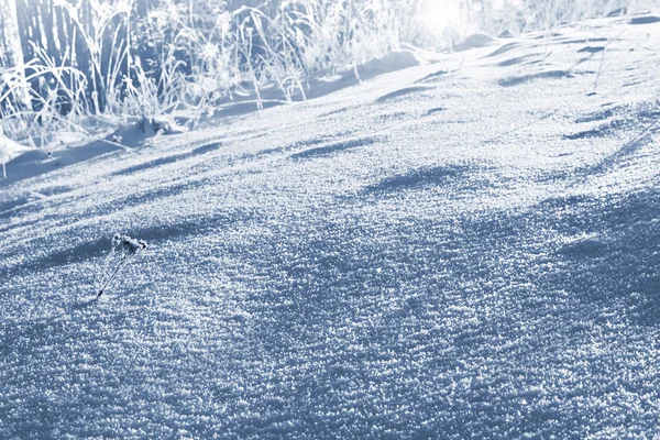 Фон снега. Зимний пейзаж — стоковое фото