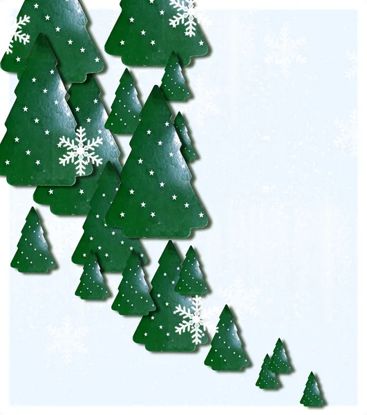 Fondo de árboles de Navidad —  Fotos de Stock