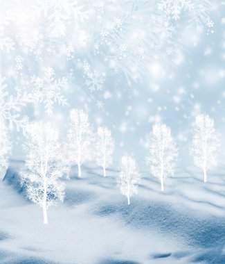 kar arka plan. Kış manzarası