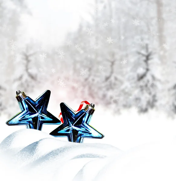 Weihnachtsspielzeug. Winterwald — Stockfoto