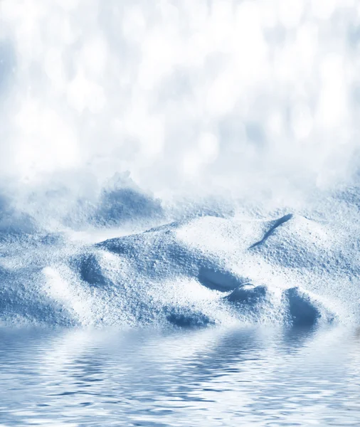 Fondo de nieve. Paisaje invernal. Foto: . — Foto de Stock