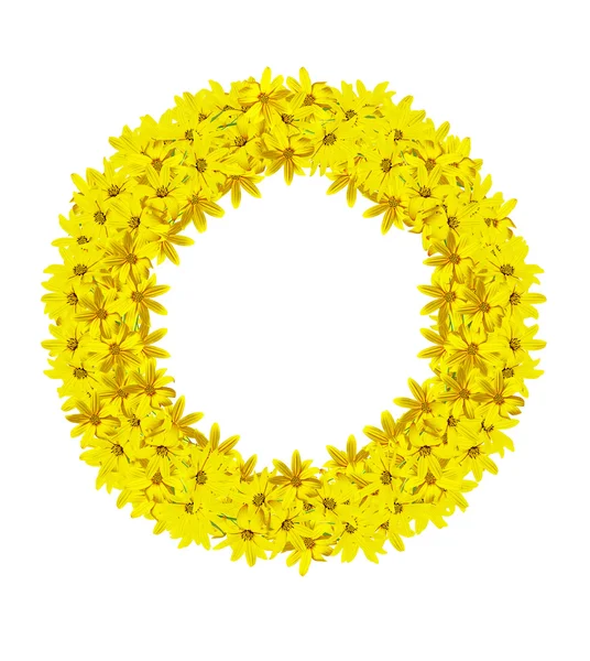 Round floral frame — Stock Photo, Image