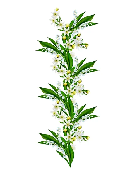 Wiosenne kwiaty przebiśniegów na białym tle — Zdjęcie stockowe