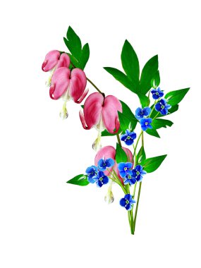 kalbi kanayan Pembe çiçek