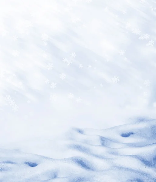 Bakgrund av snö. vinterlandskap — Stockfoto