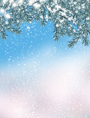 Kış manzarası. Arka plan. kar