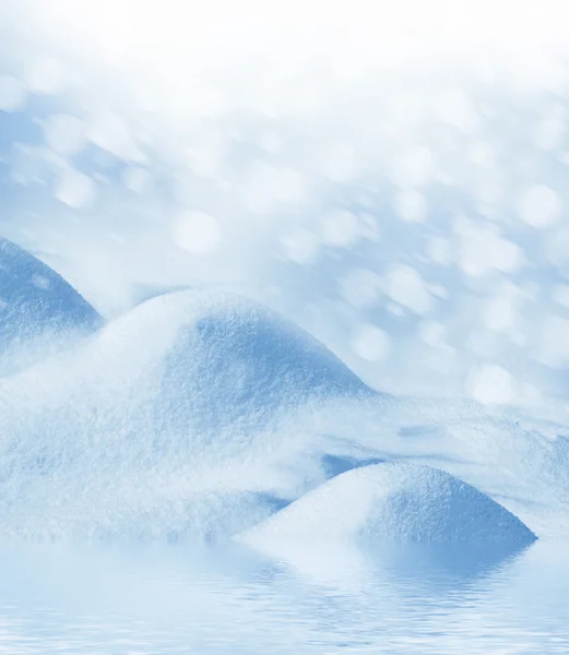 Фон снега. Зимний пейзаж . — стоковое фото