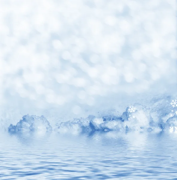 Hintergrund von Schnee. Winterlandschaft — Stockfoto