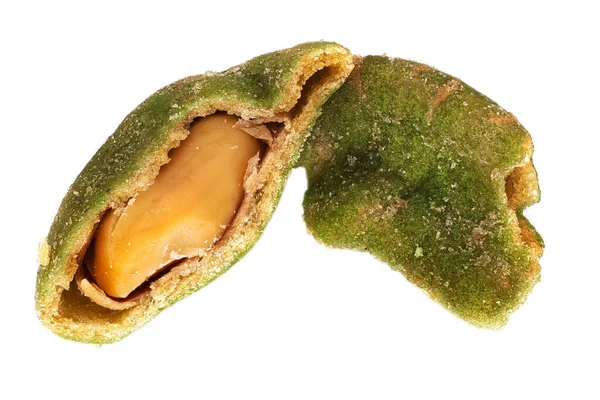 Wasabi Peanut Primo Piano Colpo Spezie Studio Spuntino — Foto Stock