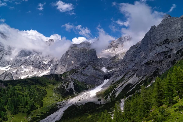 Dachstein Mountains Landscape European Alps Summer — Stock Photo, Image