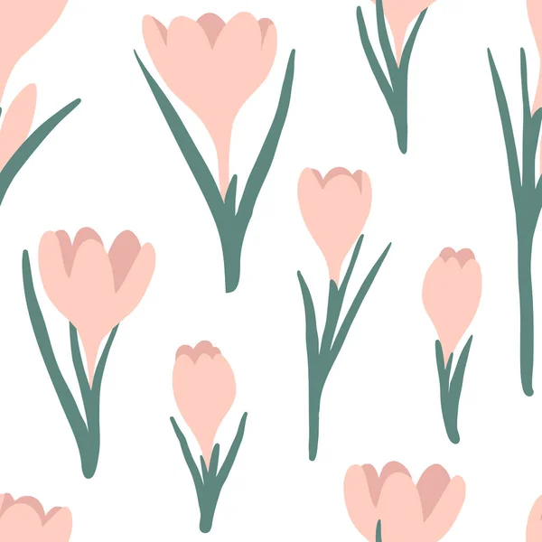 Flower simple seamless pattern, spring or summer graphic design Stock ...