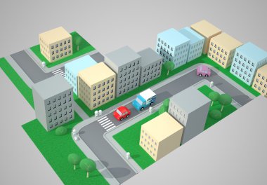 Şehir Üstten Görünüm