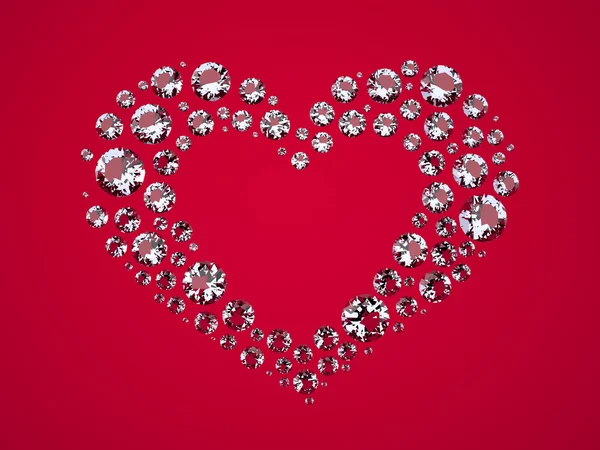 Heart of Diamonds — Stock Photo, Image