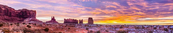 Lever Soleil Hiver Monument Valley Utah — Photo