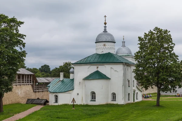 St. Nicholas Church in Izborsk — Stock Photo, Image