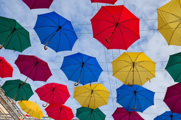 Colorful umbrellas — Stock Photo, Image