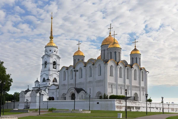 Vladimir の聖母被昇天大聖堂。ロシアの金の指輪 ロイヤリティフリーのストック写真