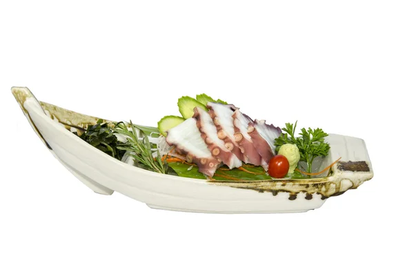 Tako sushi fundal alb — Fotografie, imagine de stoc
