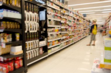 Soyut bulanıklık süpermarket