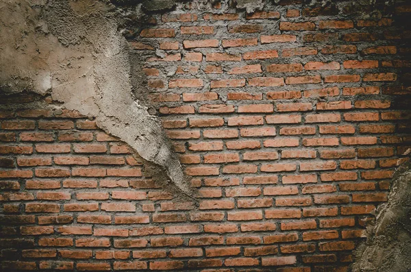 Tuğla Blok Turuncu Harç Duvarı Doku Arkaplanı — Stok fotoğraf