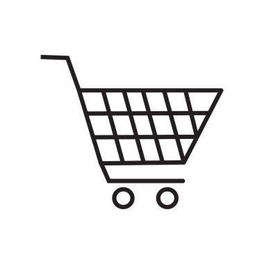 Alışveriş arabası ikonu. Vektör