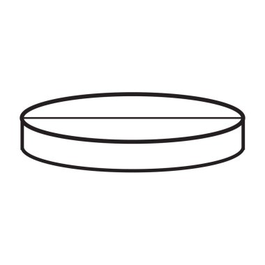 Beyaz arkaplanda hap simgesi vektörü.