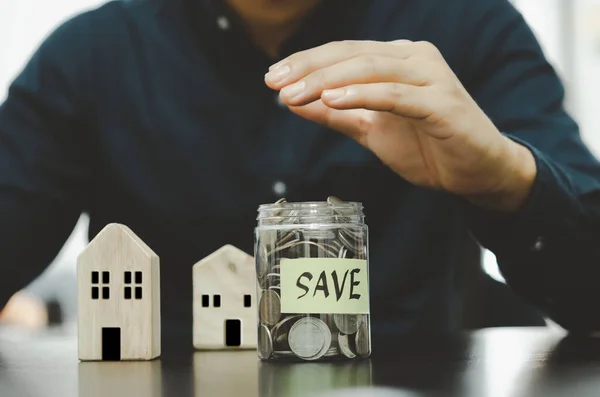 Экономия Инвестиции Сбережения Пенсию Покупка Страховки Медицинской Страховки Инвестиции Недвижимость — стоковое фото