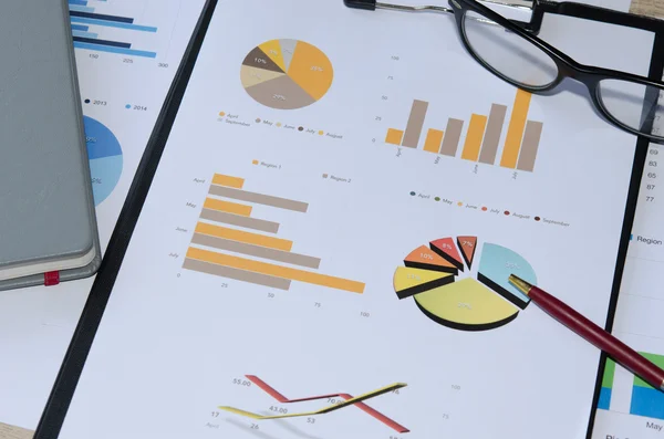 Gráfico de negócios — Fotografia de Stock
