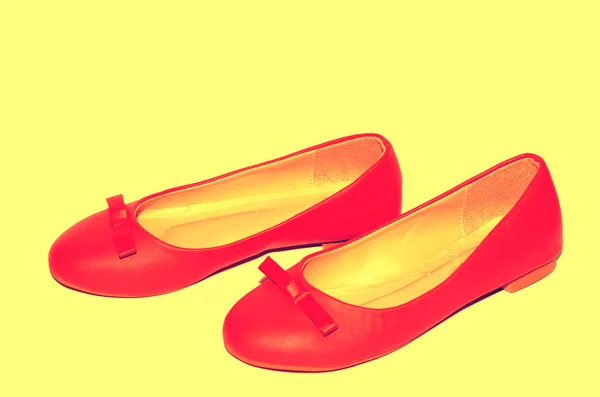 Mulheres sapatos de couro — Fotografia de Stock