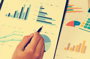 iş grafiği vintage