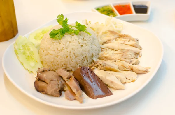 Pollo y arroz — Foto de Stock