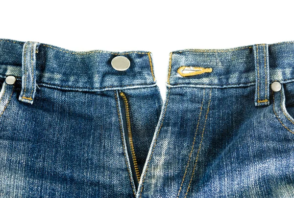 Jeans com zíper — Fotografia de Stock