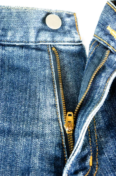 Jeans com zíper — Fotografia de Stock